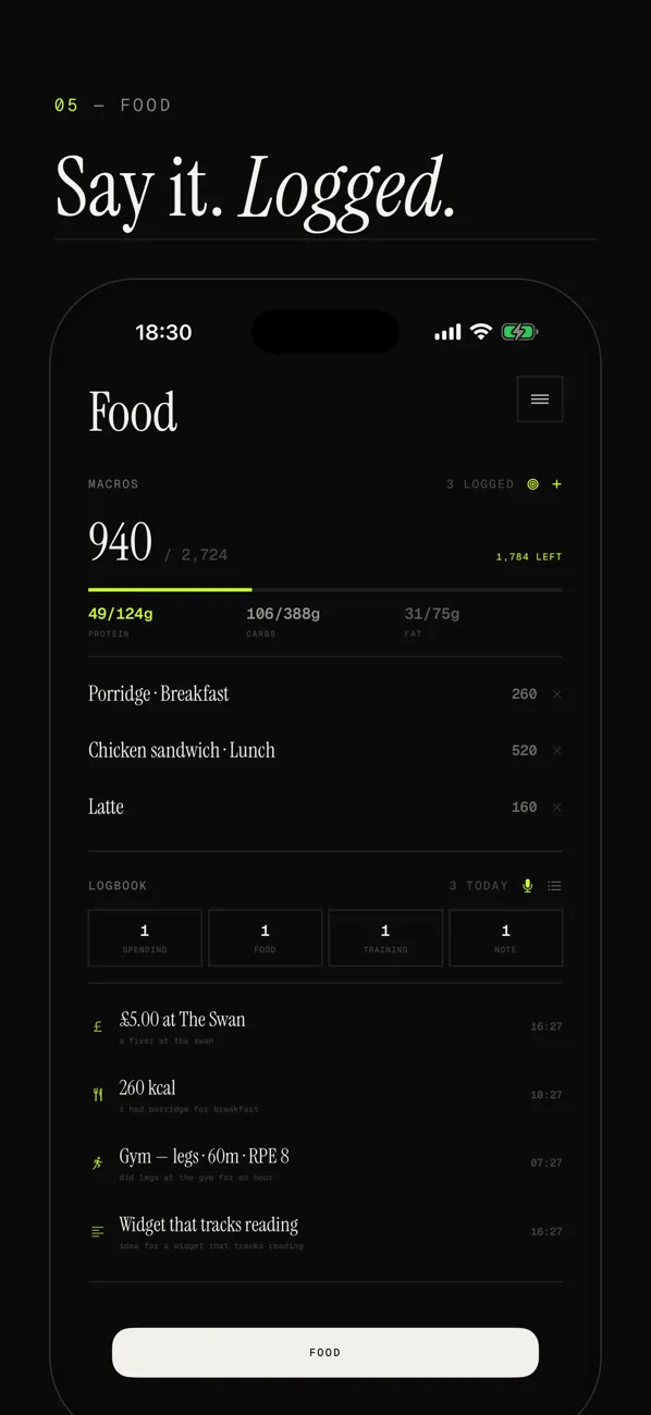 Kassi screenshot food